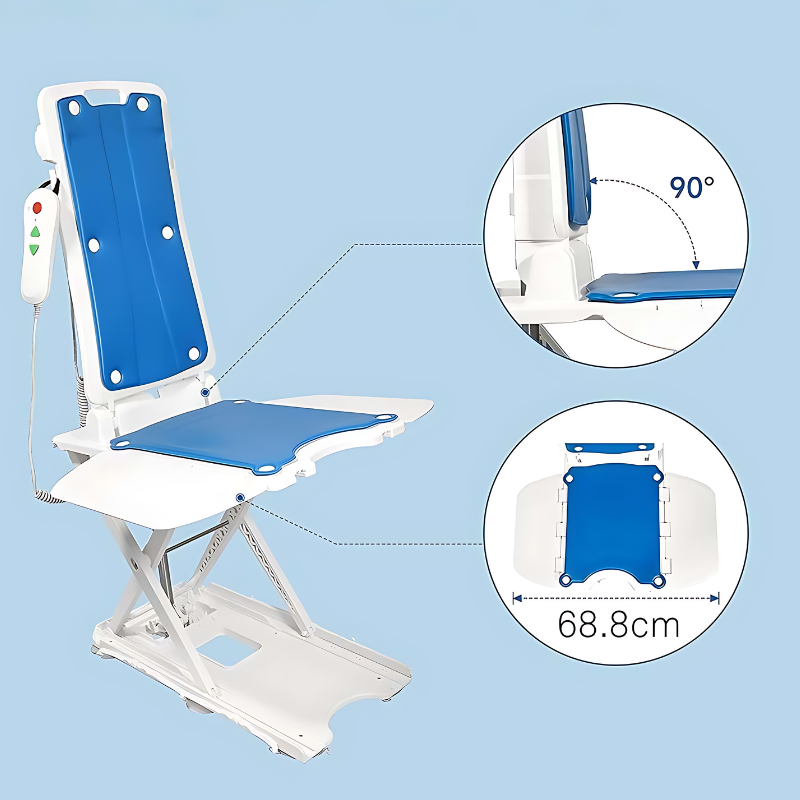 Bath Lift Chair by DJMed - Electric Automatic Patient Bathtub Lifter Seat