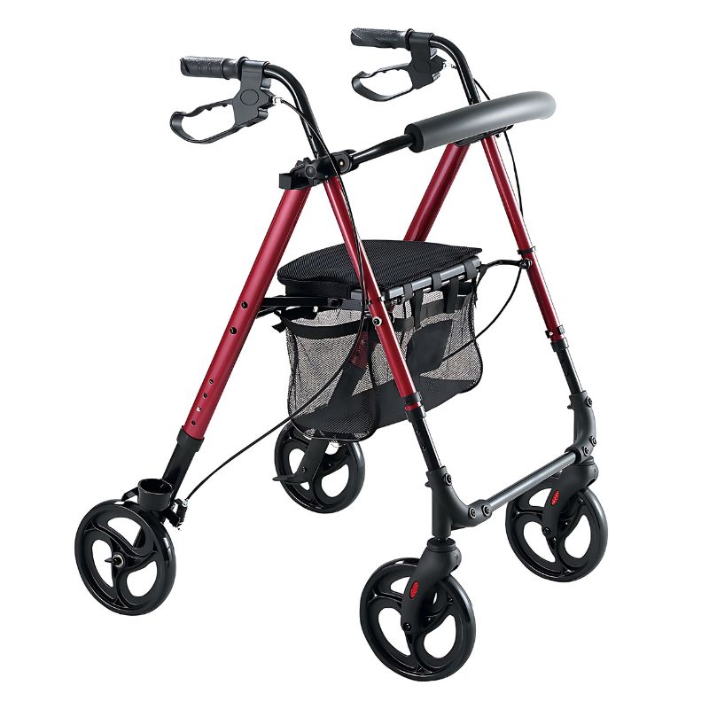 Lightweight Aluminium Rollator Wheelie Walker by DJMed