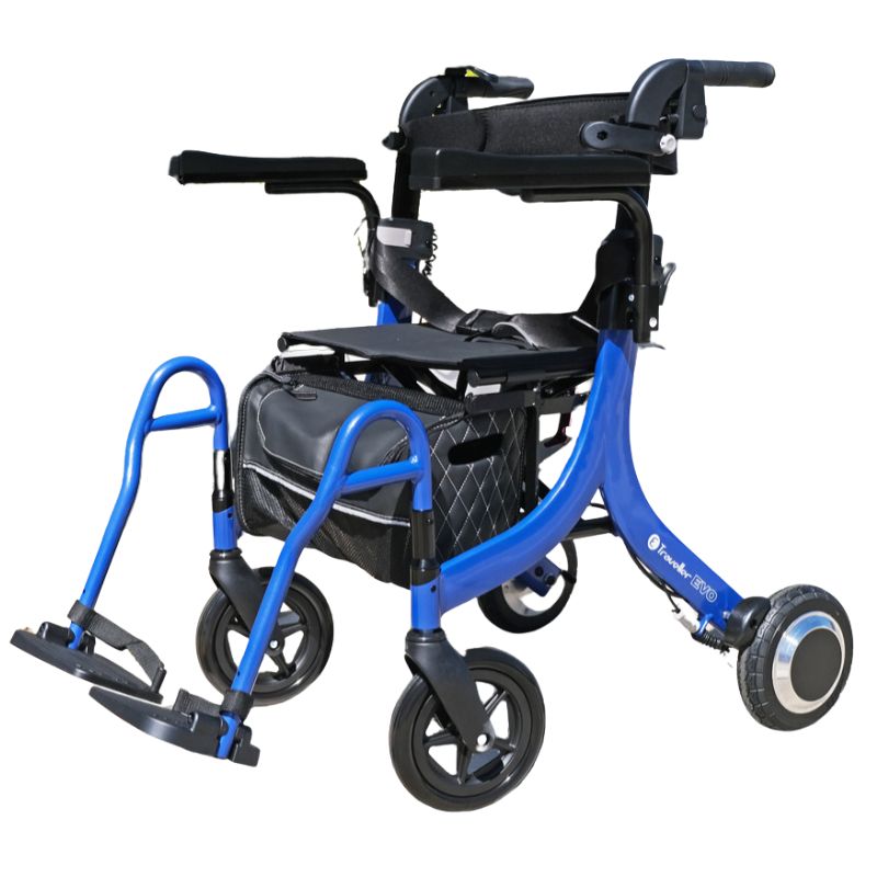 E-Traveller Evo Hybrid Electric Rollator Walker Wheelchair