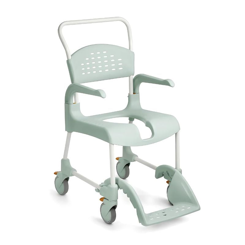 Etac Clean Mobile Shower Commode - Attendant Propelled Wheelchair