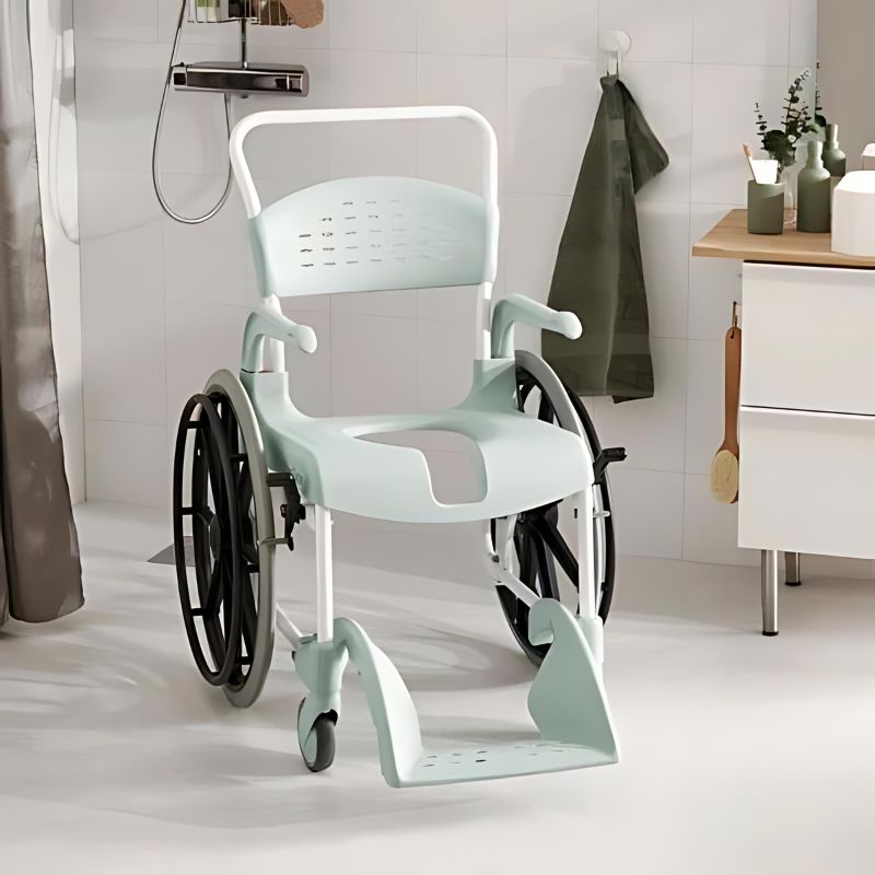 Etac Clean Self Propelled Mobile Shower Commode - Etac Clean 24" Rear Wheels