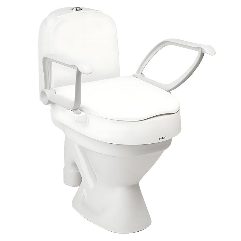 Etac Cloo Toilet Seat Raiser With Arms -  Elevated Toilet Bowl Seat Riser