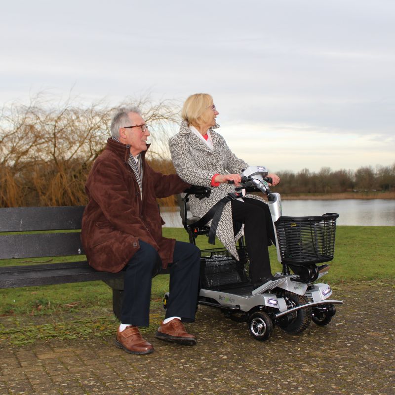 Quingo Flyte Mk2 Mobility Scooter With Self Loading Docking Station