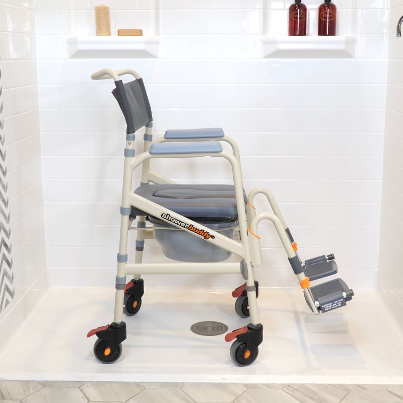 Showerbuddy Eco Traveller-Folding Shower Commode Chair For Travel